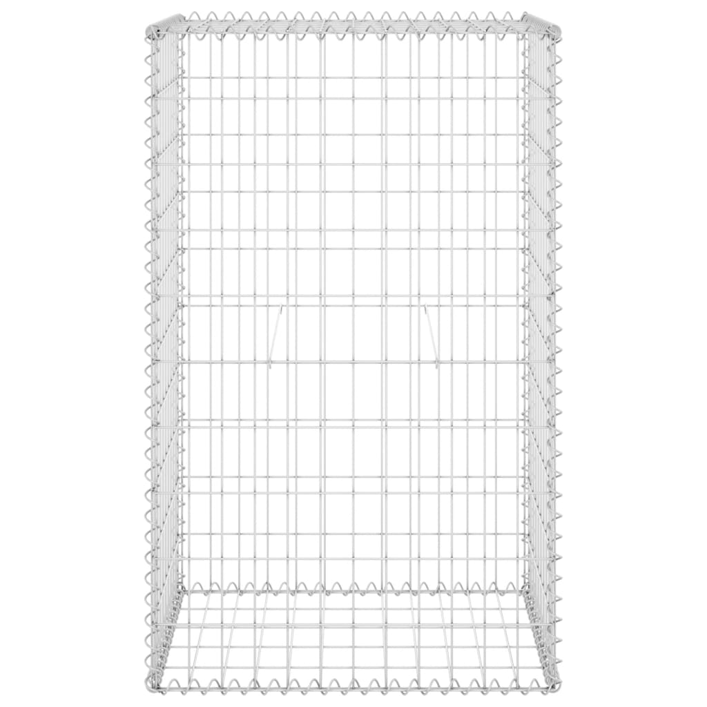 Gabion-kivikori kansilla galvanoitu teräs 60x50x100 cm - Sisustajankoti.fi