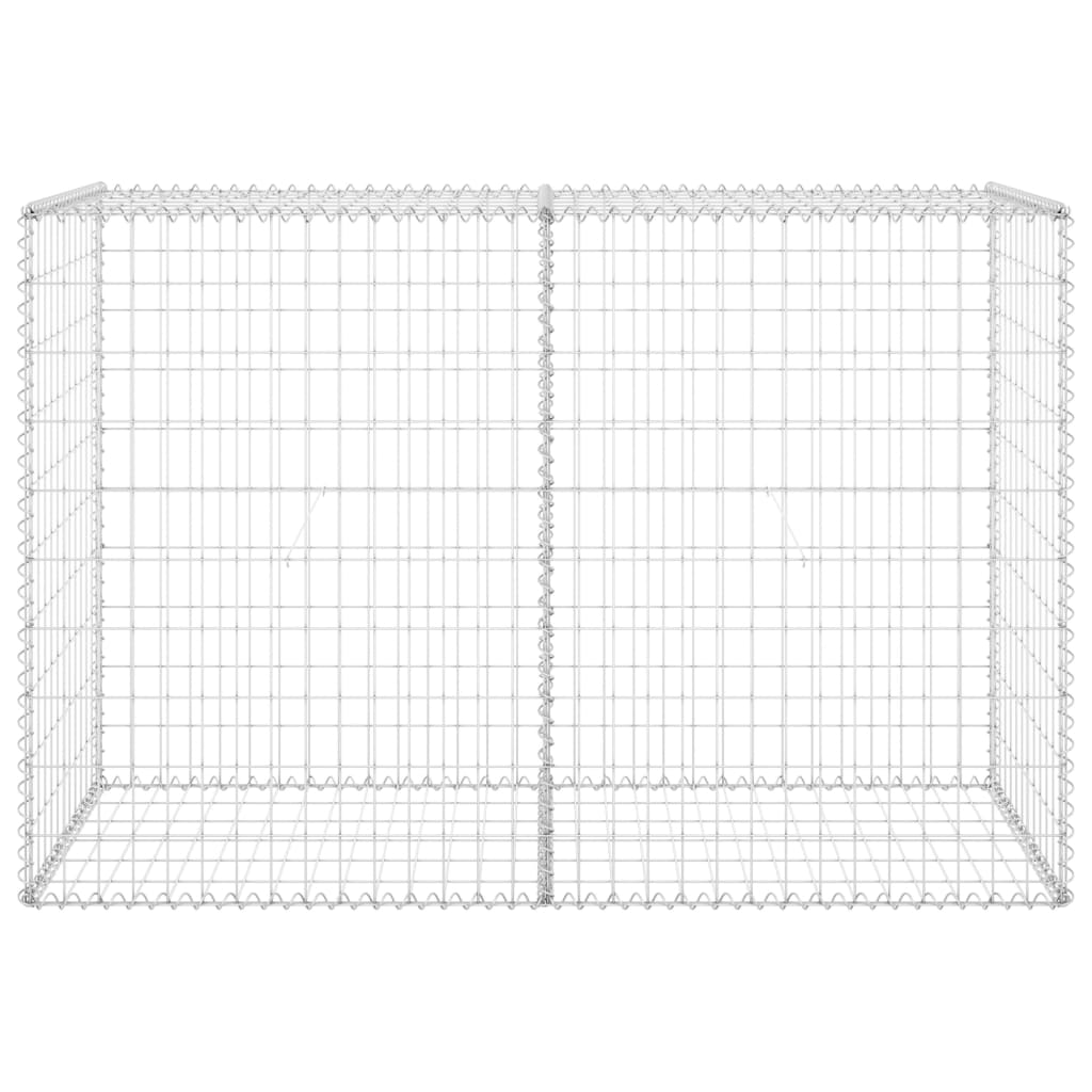 Gabion-kivikori kansilla galvanoitu teräs 150x60x100 cm - Sisustajankoti.fi