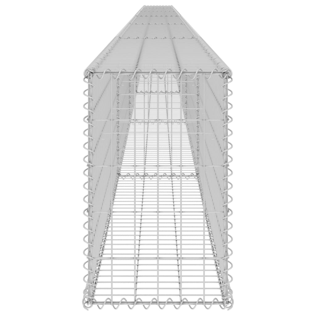 Gabion-kivikori kansilla galvanoitu teräs 900x30x50 cm - Sisustajankoti.fi