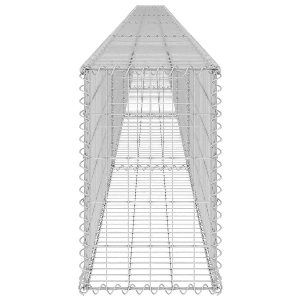 Gabion-kivikori kansilla galvanoitu teräs 900x30x50 cm - Sisustajankoti.fi