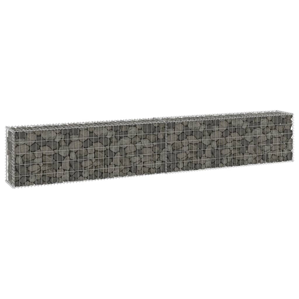 Gabion-kivikori kansilla galvanoitu teräs 300x30x50 cm - Sisustajankoti.fi