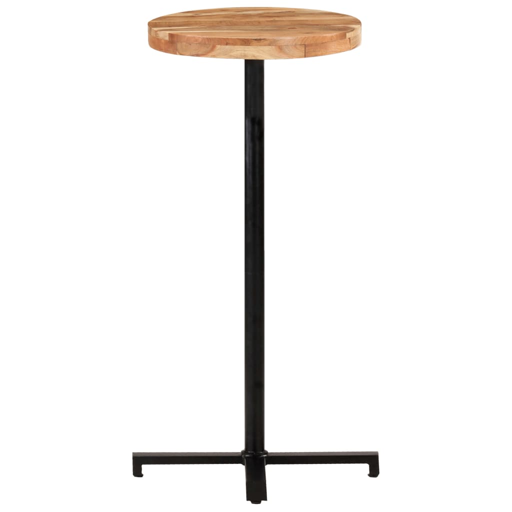 Baaripöytä pyöreä Ø50x110 cm täysi akaasiapuu - Sisustajankoti.fi
