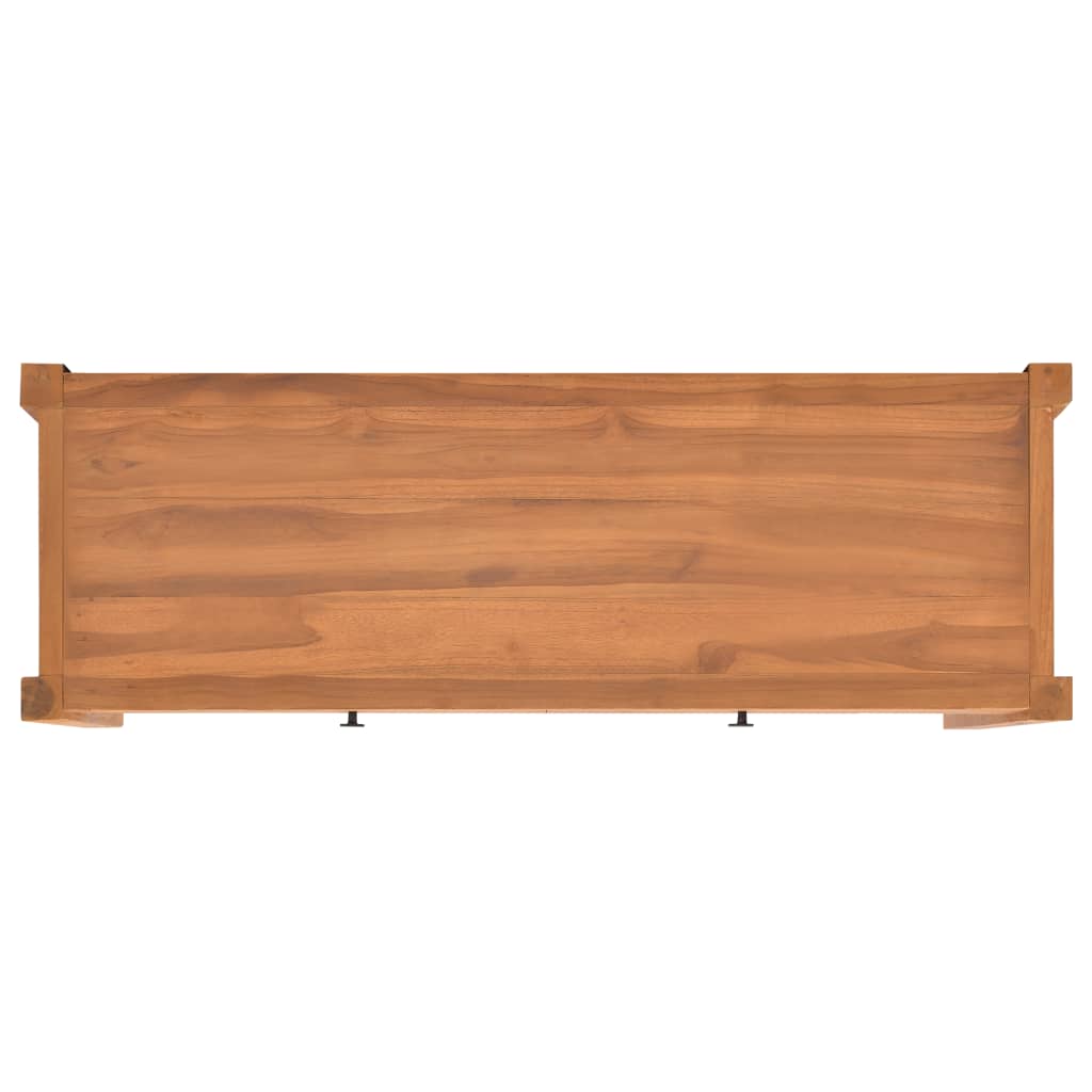 TV-taso 140x40x45 cm kierrätetty tiikki - Sisustajankoti.fi
