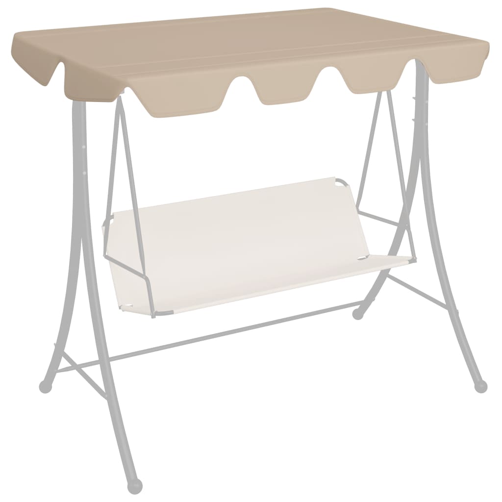 Vaihtokatos puutarhakeinuun beige 188/168x110/145 cm - Sisustajankoti.fi
