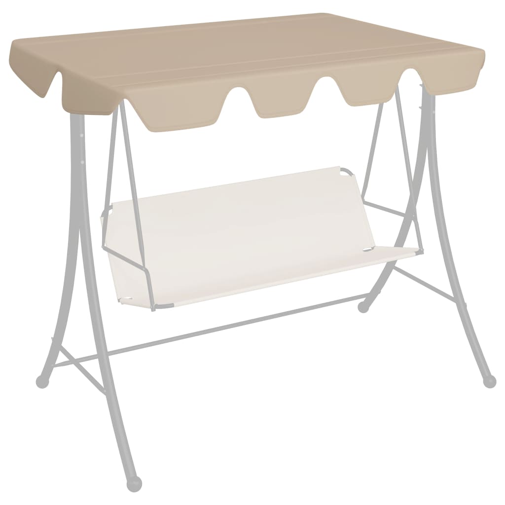 Vaihtokatos puutarhakeinuun beige 150/130x70/105 cm - Sisustajankoti.fi