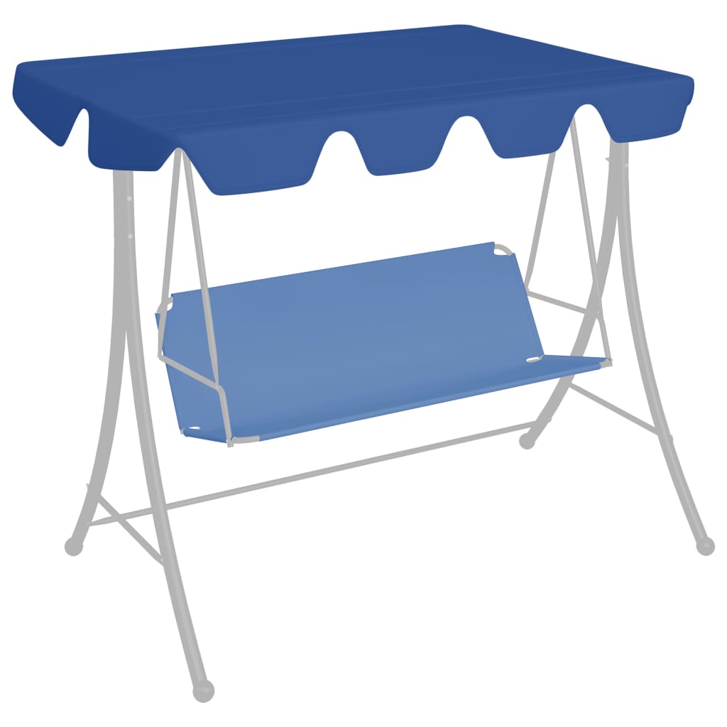 Vaihtokatos puutarhakeinuun sininen 150/130x70/105 cm - Sisustajankoti.fi