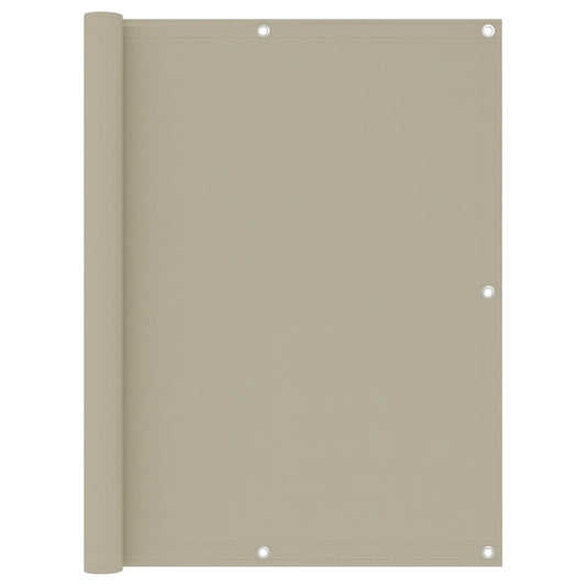 Parvekkeen suoja beige 120x400 cm Oxford kangas - Sisustajankoti.fi