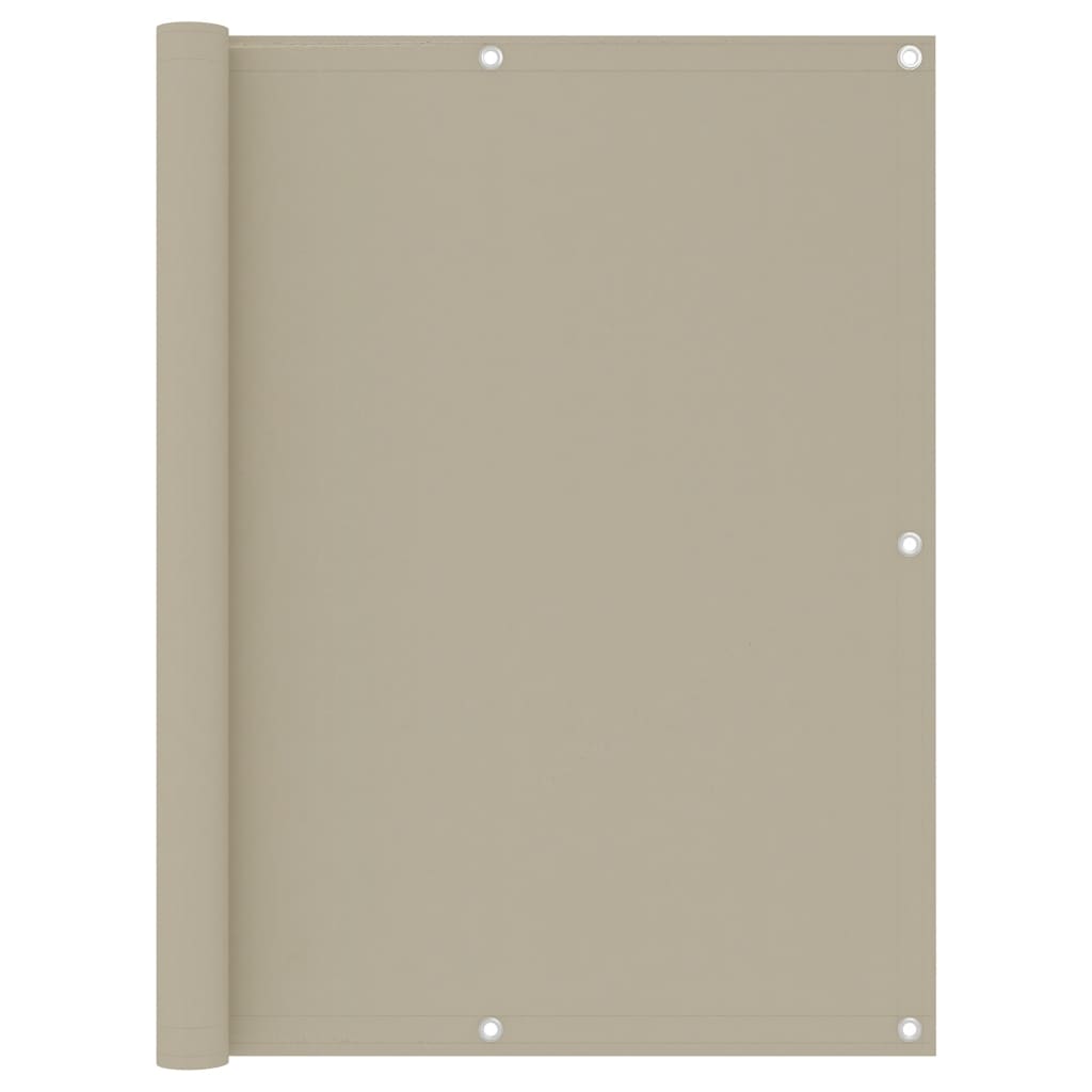 Parvekkeen suoja beige 120x500 cm Oxford kangas - Sisustajankoti.fi