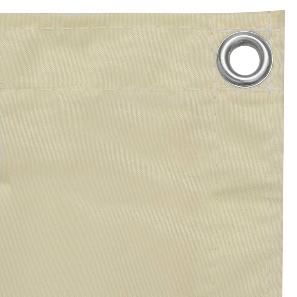 Parvekkeen suoja kerma 120x400 cm Oxford kangas - Sisustajankoti.fi