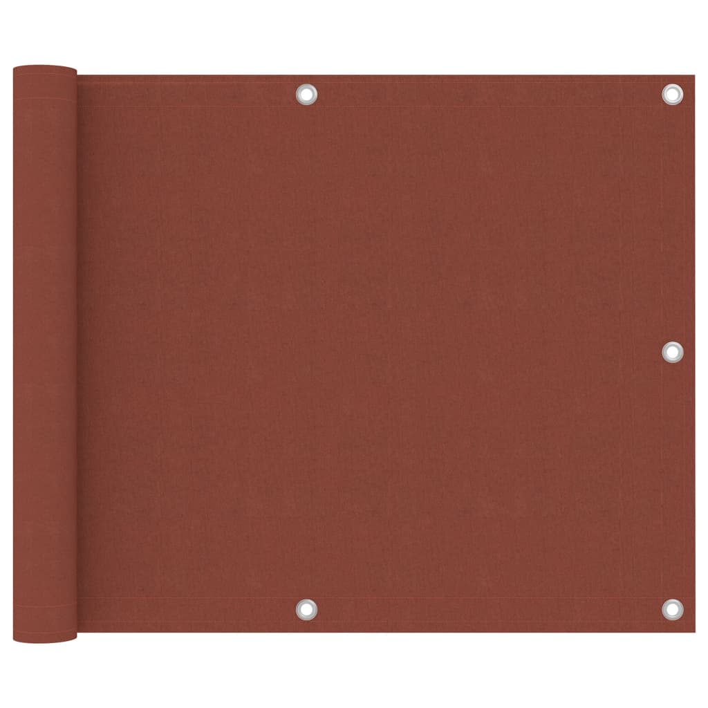 Parvekkeen suoja terrakotta 75x300 cm Oxford kangas - Sisustajankoti.fi