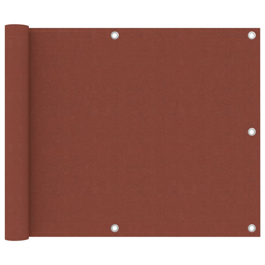 Parvekkeen suoja terrakotta 75x300 cm Oxford kangas - Sisustajankoti.fi