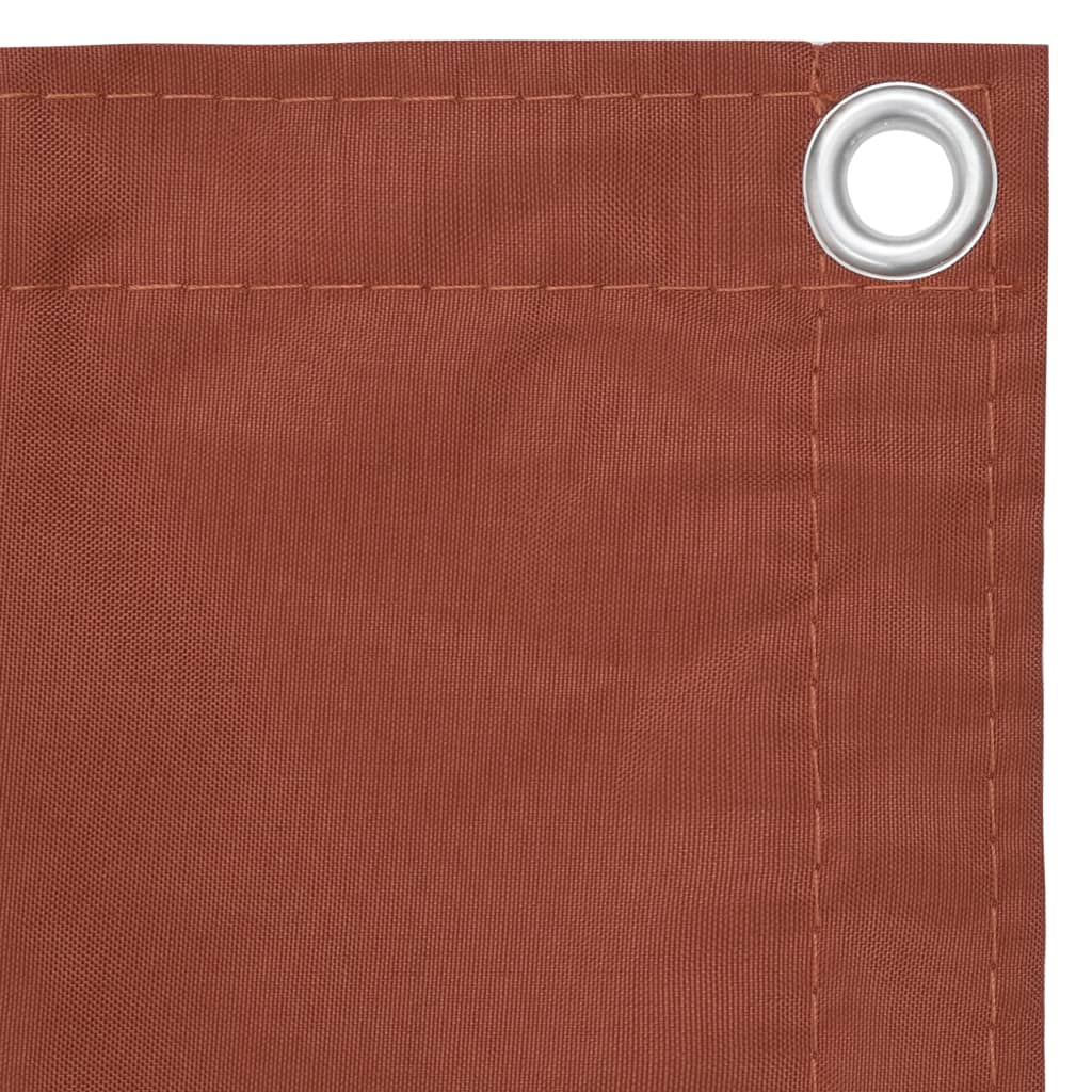 Parvekkeen suoja terrakotta 75x500 cm Oxford kangas - Sisustajankoti.fi