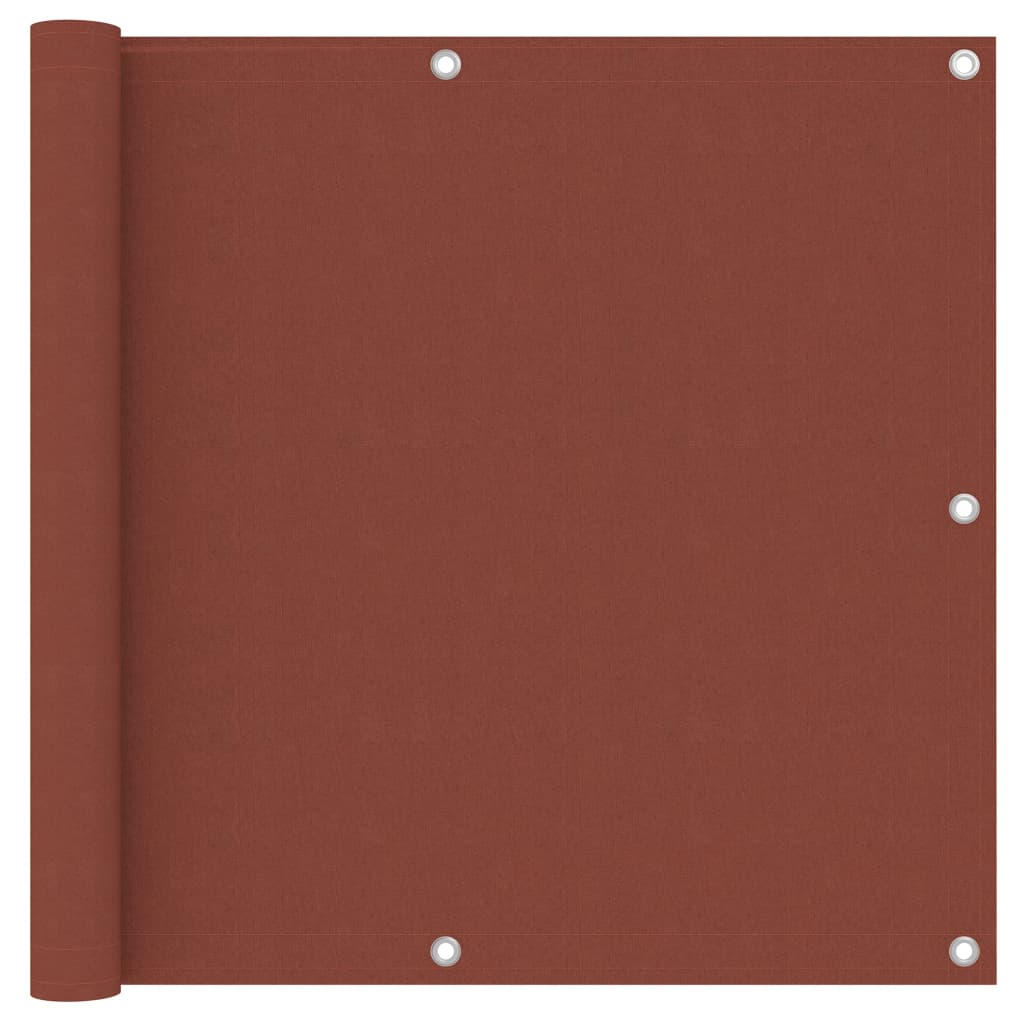 Parvekkeen suoja terrakotta 90x300 cm Oxford kangas - Sisustajankoti.fi