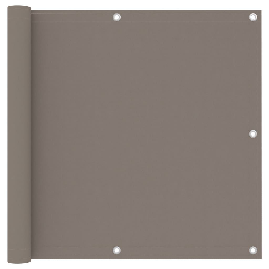 Parvekkeen suoja harmaanruskea 90x400 cm Oxford kangas - Sisustajankoti.fi