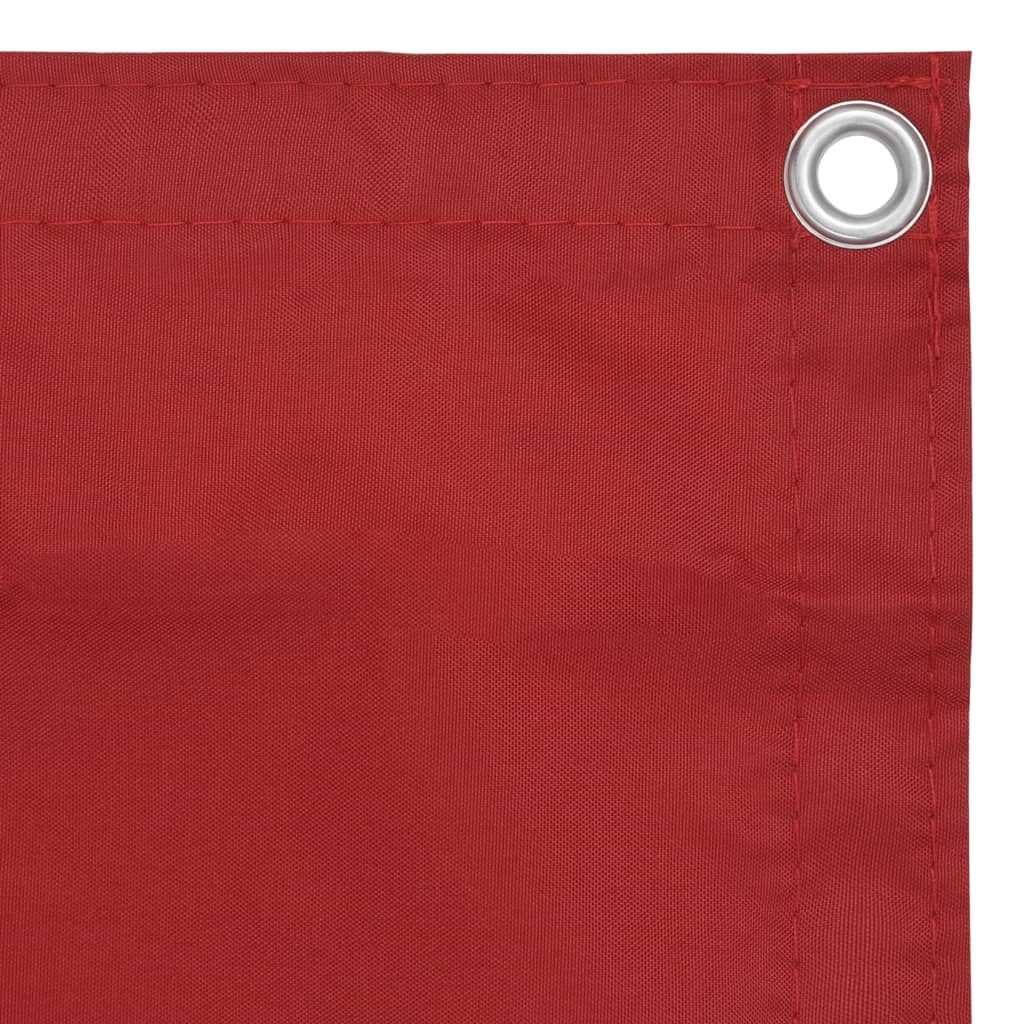 Parvekkeen suoja punainen 75x500 cm Oxford-kangas - Sisustajankoti.fi