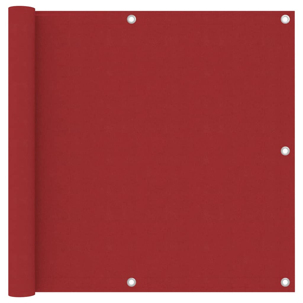 Parvekkeen suoja punainen 90x500 cm Oxford-kangas - Sisustajankoti.fi
