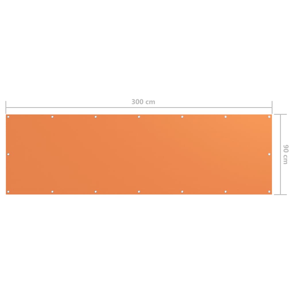Parvekkeen suoja oranssi 90x300 cm Oxford kangas - Sisustajankoti.fi