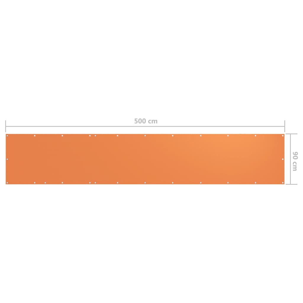 Parvekkeen suoja oranssi 90x500 cm Oxford-kangas - Sisustajankoti.fi