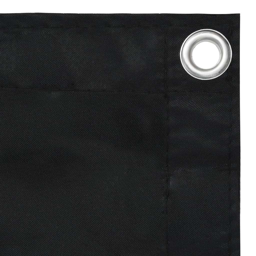 Parvekkeen suoja musta 90x500 cm Oxford-kangas - Sisustajankoti.fi