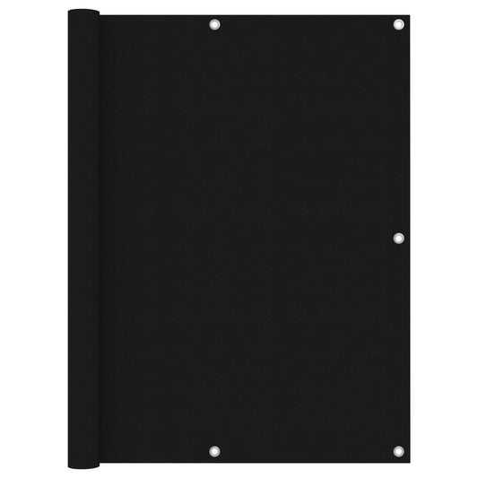 Parvekkeen suoja musta 120x500cm Oxford kangas - Sisustajankoti.fi