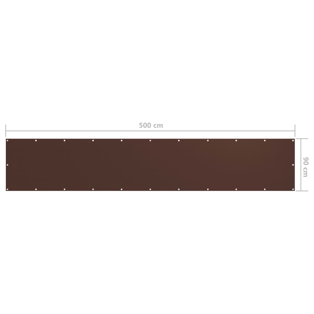 Parvekkeen suoja ruskea 90x500 cm Oxford-kangas - Sisustajankoti.fi