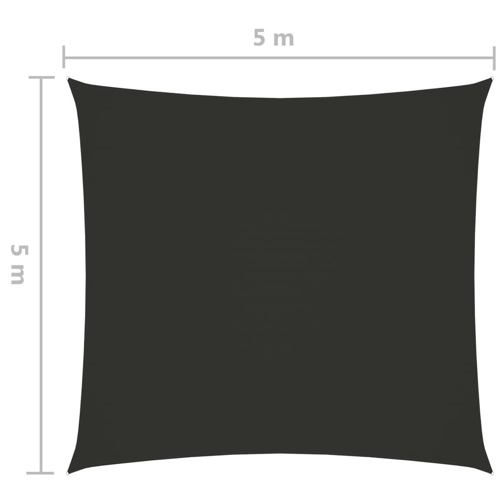 Aurinkopurje Oxford-kangas neliö 5x5 m antrasiitti - Sisustajankoti.fi