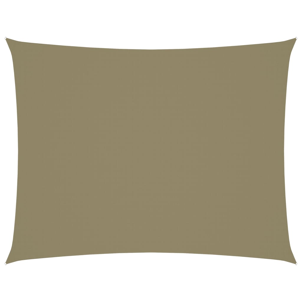 Aurinkopurje Oxford-kangas suorakaide 6x7 m beige - Sisustajankoti.fi