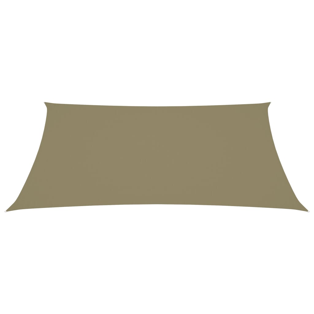 Aurinkopurje Oxford-kangas suorakaide 6x7 m beige - Sisustajankoti.fi