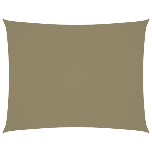 Aurinkopurje Oxford-kangas suorakaide 6x8 m beige - Sisustajankoti.fi