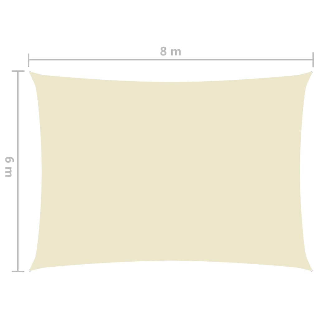 Aurinkopurje Oxford-kangas suorakaide 6x8 m kerma - Sisustajankoti.fi