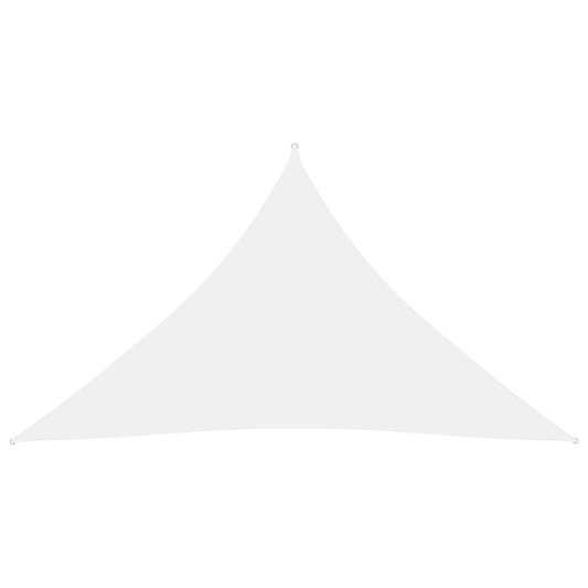 Aurinkopurje Oxford-kangas kolmio 2,5x2,5x3,5 m valkoinen - Sisustajankoti.fi