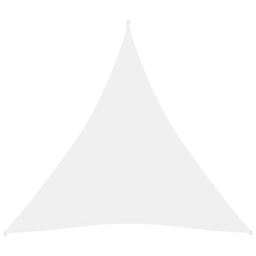 Aurinkopurje Oxford-kangas kolmio 3,6x3,6x3,6 m valkoinen - Sisustajankoti.fi