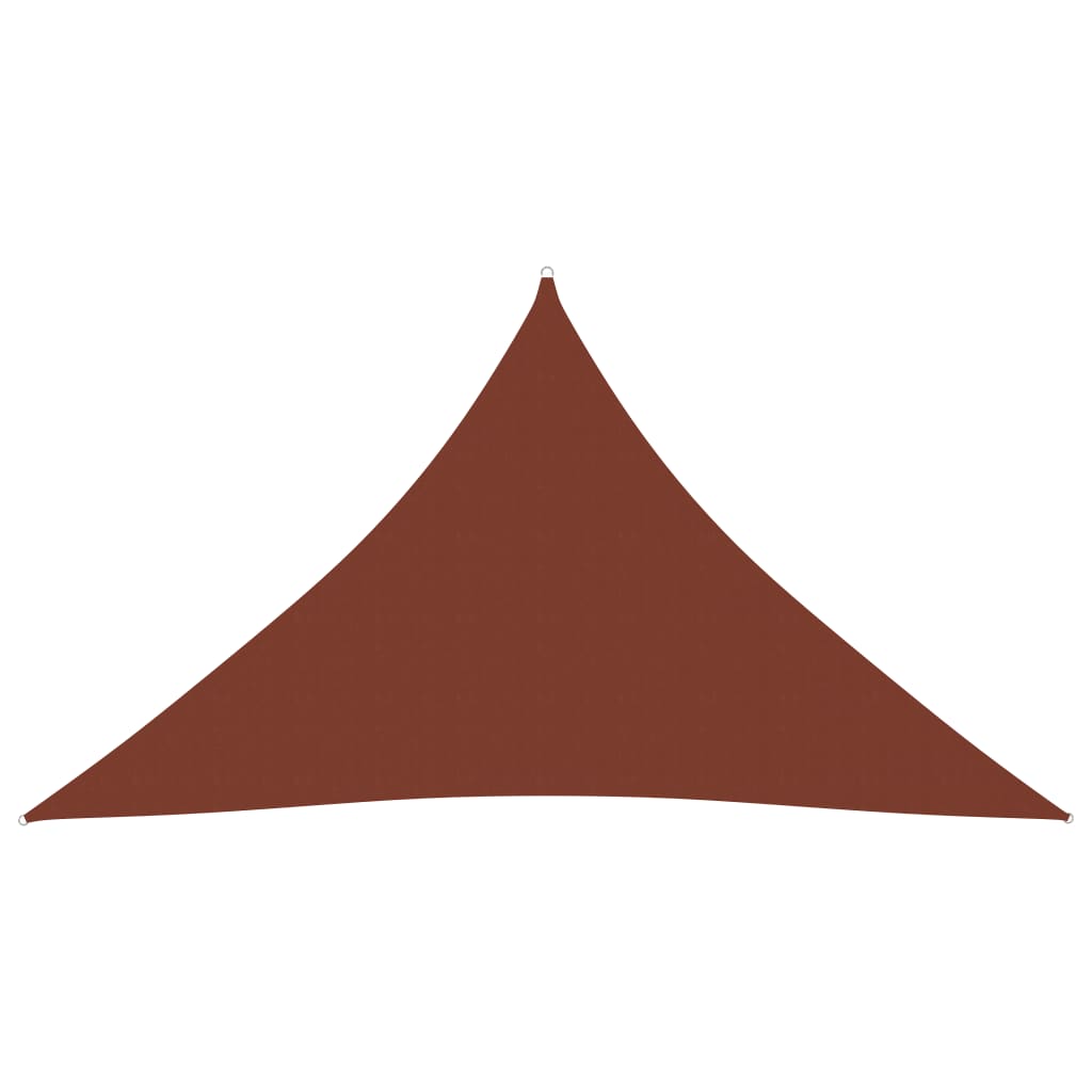 Aurinkopurje Oxford-kangas kolmio 3x3x4,24 m terrakotta - Sisustajankoti.fi