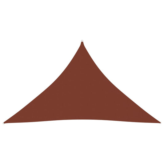 Aurinkopurje Oxford-kangas kolmio 3,5x3,5x4,9 m terrakotta - Sisustajankoti.fi