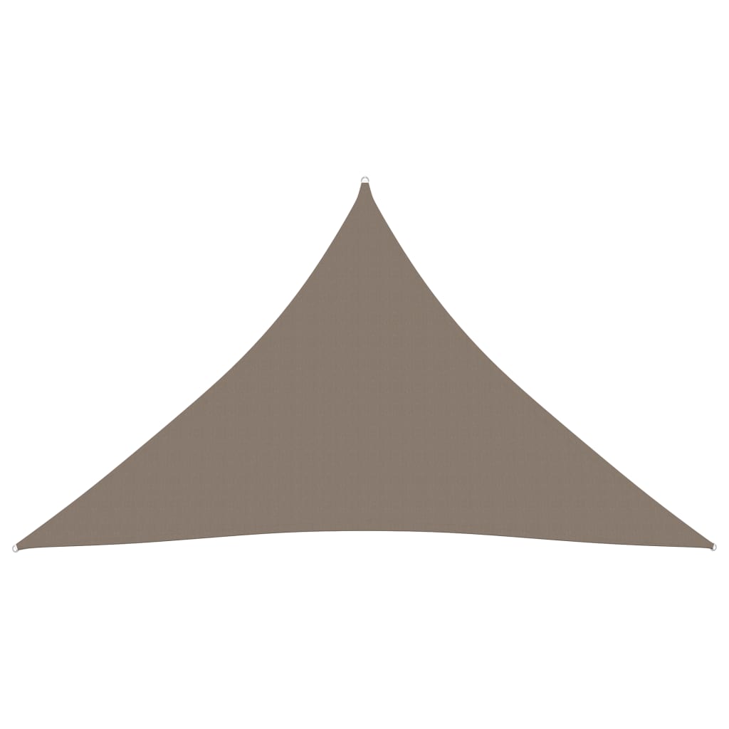 Aurinkopurje Oxford-kangas kolmio 3,6x3,6x3,6 m harmaanruskea - Sisustajankoti.fi