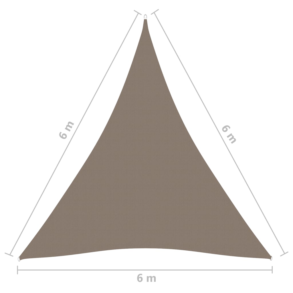 Aurinkopurje Oxford-kangas kolmio 6x6x6 m harmaanruskea - Sisustajankoti.fi