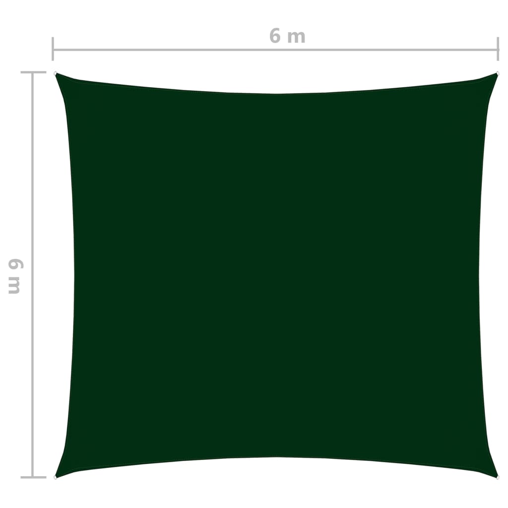 Aurinkopurje Oxford-kangas neliö 6x6 m tummanvihreä - Sisustajankoti.fi