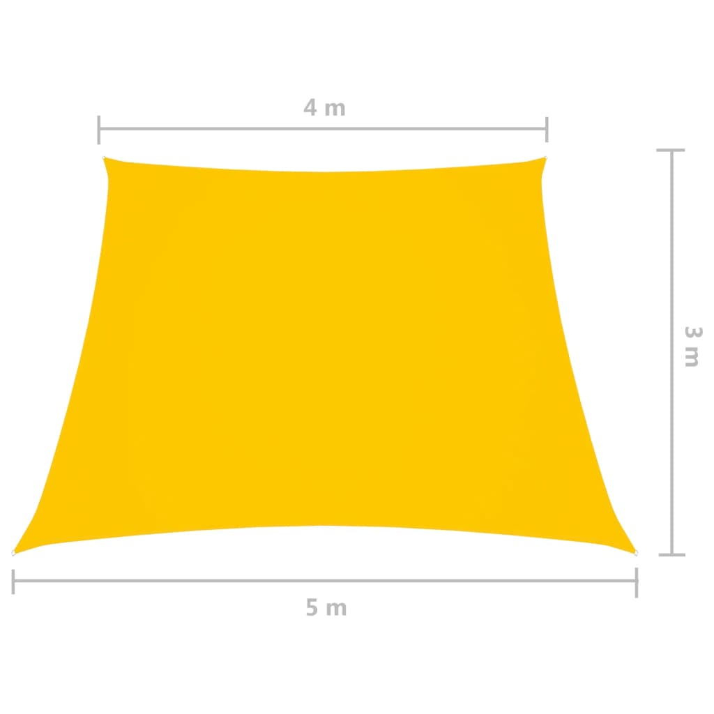 Aurinkopurje Oxford-kangas puolisuunnikas 4/5x3 m keltainen - Sisustajankoti.fi