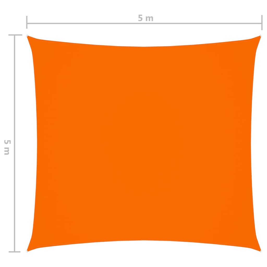 Aurinkopurje Oxford-kangas neliö 5x5 m oranssi - Sisustajankoti.fi