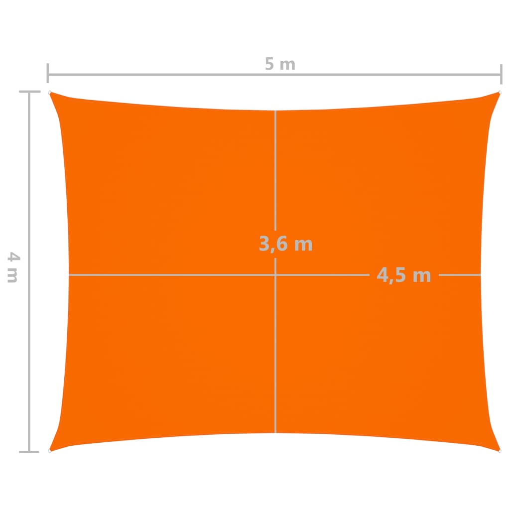 Aurinkopurje Oxford-kangas suorakaide 4x5 m oranssi - Sisustajankoti.fi