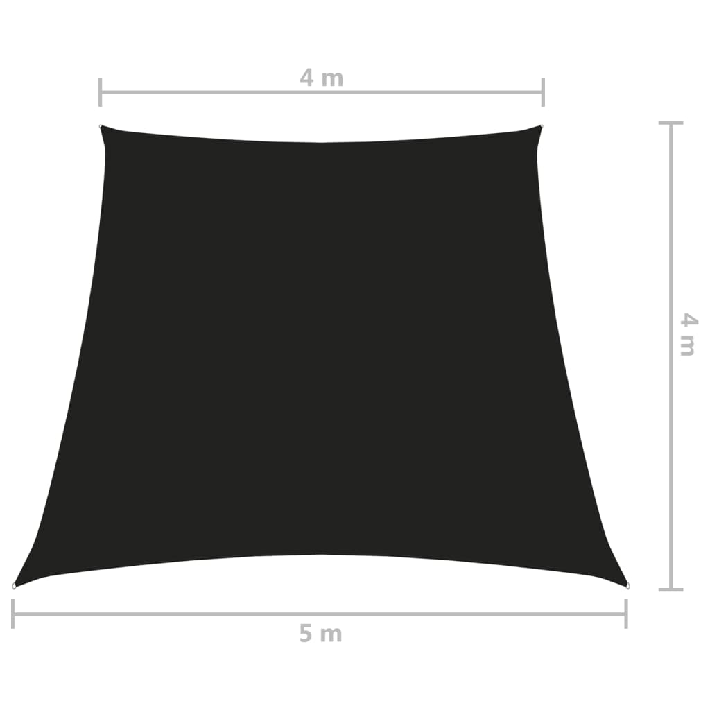 Aurinkopurje Oxford-kangas puolisuunnikas 4/5x4 m musta - Sisustajankoti.fi