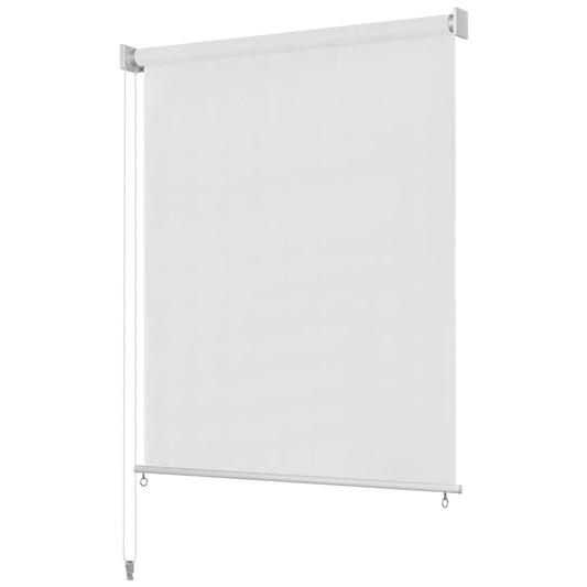 Ulkorullaverho valkoinen 80x140 cm HDPE - Sisustajankoti.fi