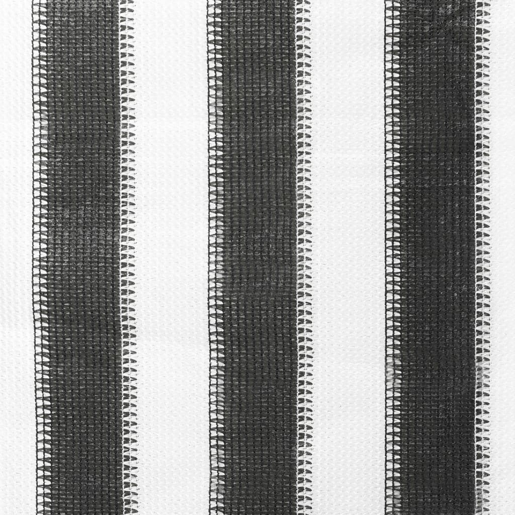 312679 Outdoor Roller Blind 60x140 cm Anthracite and White Stripe - Sisustajankoti.fi
