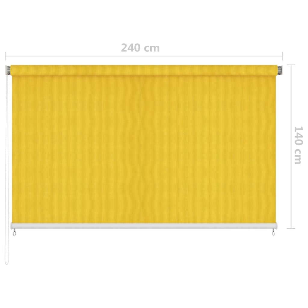 Rullaverho ulkotiloihin 240x140 cm keltainen - Sisustajankoti.fi
