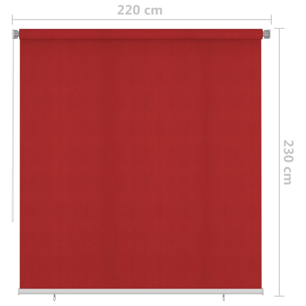 Rullaverho ulkotiloihin 220x230 cm punainen - Sisustajankoti.fi
