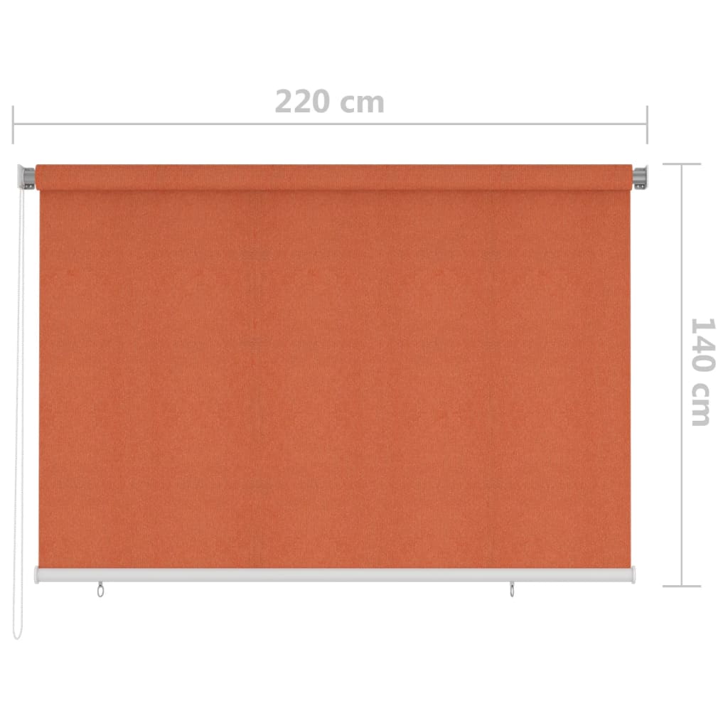 Rullaverho ulkotiloihin 220x140 cm oranssi - Sisustajankoti.fi