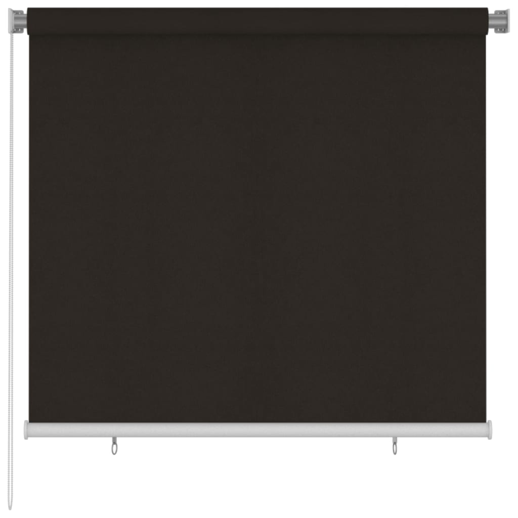 Rullaverho ulkotiloihin 160x140 cm ruskea HDPE - Sisustajankoti.fi