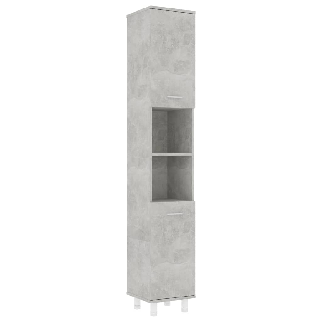 Kylpyhuonekaappi betoninharmaa 30x30x179 cm - Sisustajankoti.fi