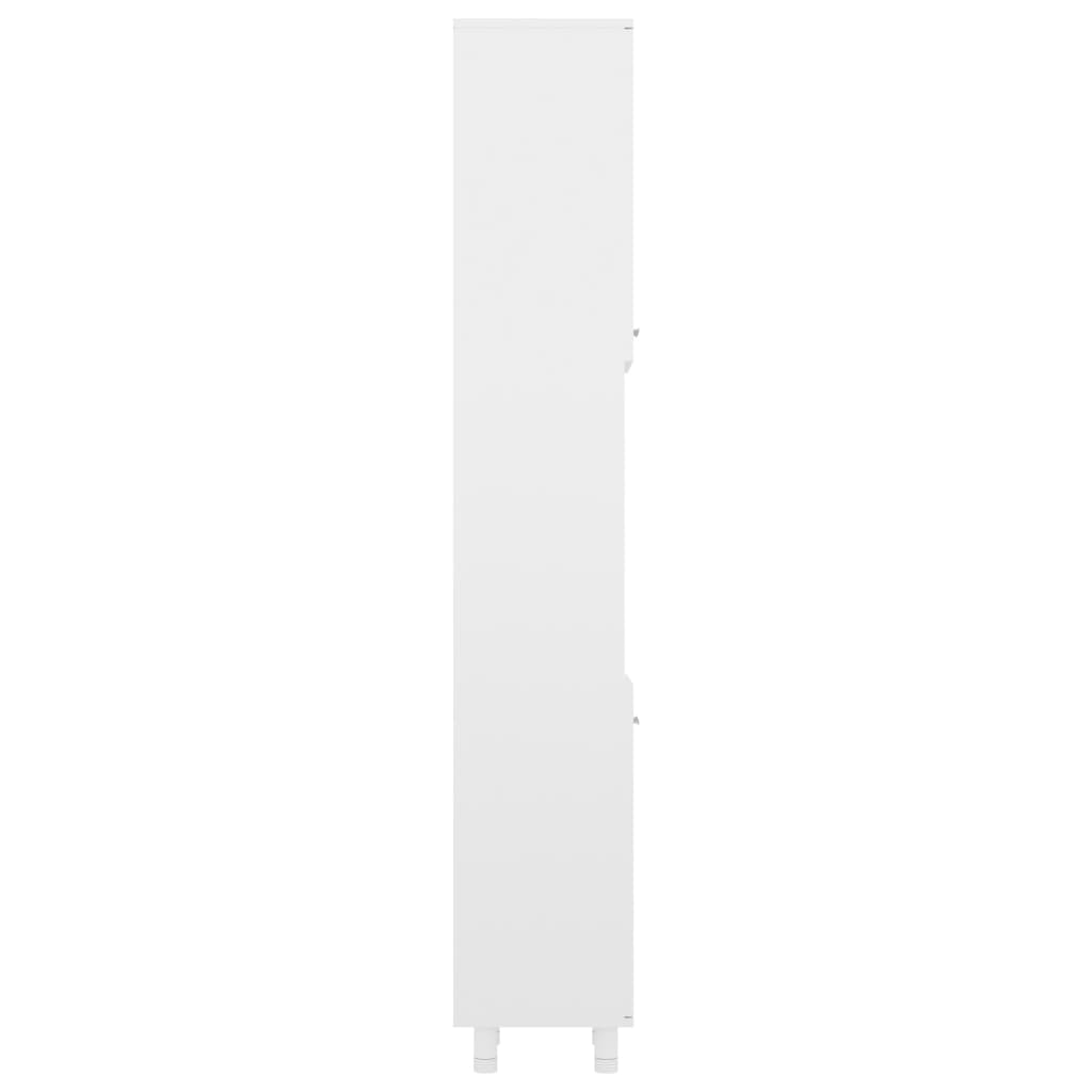 Kylpyhuonekaappi korkeakiilto valkoinen 30x30x179 cm - Sisustajankoti.fi