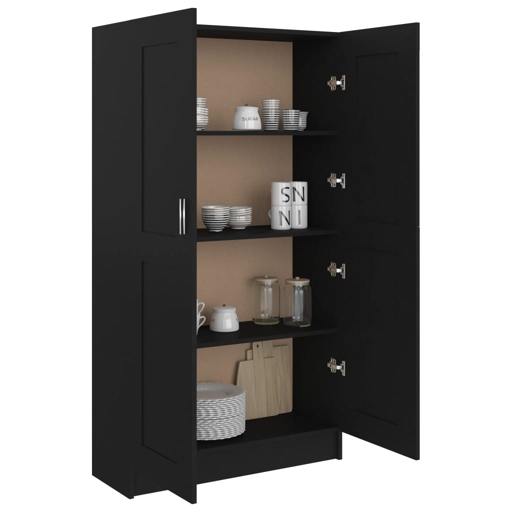 Kirjahylly musta 82,5x30,5x150 cm - Sisustajankoti.fi